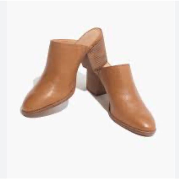 Madewell Women's Size 8 Brown Genuine Leather Slip on Heeled Boots Booties - Picture 1 of 10